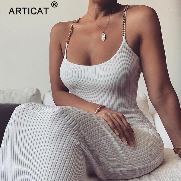 articat metal chain strap ribbed bodycon dress sleeveless o-neck sheath summer dress white backless beach casual long1, Black;gray
articat metal chain strap ribbed bodycon dress sleeveless o-neck sheath summer dress white backless beach casual long1, Black;gray