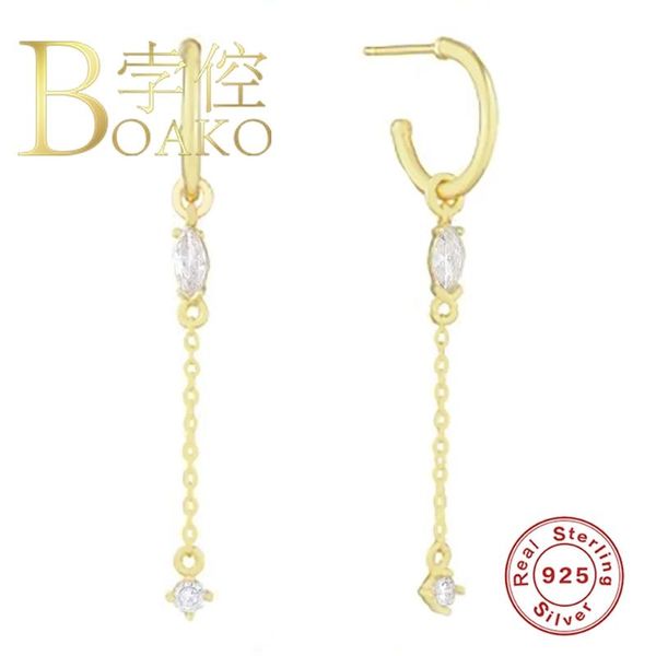 BOAKO Diamond Pendant Earrings For Women 925 Silver Earrings Fashionable Drop Jewelry Zircon Pendientes Brincos Aretes
BOAKO Diamond Pendant Earrings For Women 925 Silver Earrings Fashionable Drop Jewelry Zircon Pendientes Brincos Aretes