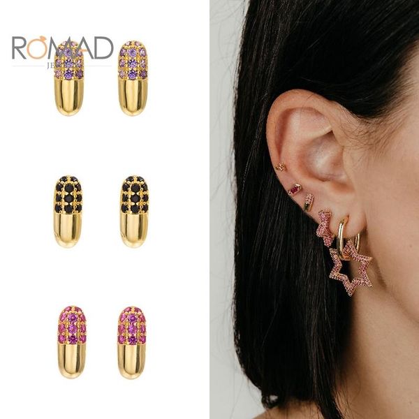 stud romad 925 sterling silver mini purple black zircon earrings for women geometric irregular piercing fine jewelry, Golden;silver
stud romad 925 sterling silver mini purple black zircon earrings for women geometric irregular piercing fine jewelry, Golden;silver