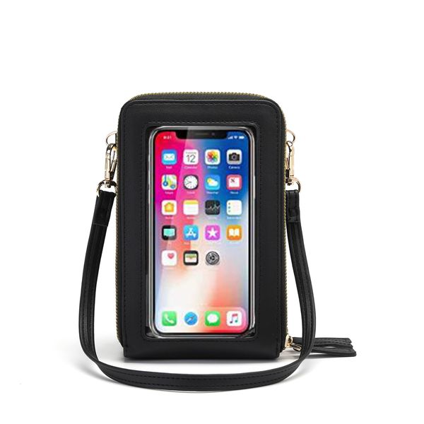 crossbody cellphone purse women touch screen bag rfid blocking wallet handbag shoulder strap c1223, Red;black
crossbody cellphone purse women touch screen bag rfid blocking wallet handbag shoulder strap c1223, Red;black