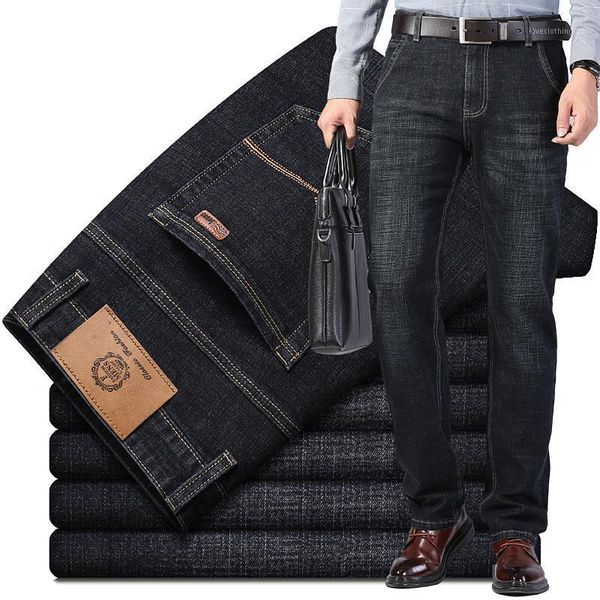 men's jeans 2021 autumn men's business high waist thick fashion casual loose stretch denim trousers classic blue black slim pants1
men's jeans 2021 autumn men's business high waist thick fashion casual loose stretch denim trousers classic blue black slim pants1