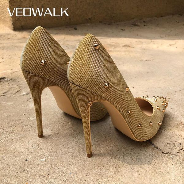 veowalk 2020 новый дизайн золото revits женщин сексуальный острым носом stiletto высокие каблуки блестящие шпильки дамы свадеб насосы обувь, Black
veowalk 2020 новый дизайн золото revits женщин сексуальный острым носом stiletto высокие каблуки блестящие шпильки дамы свадеб насосы обувь, Black