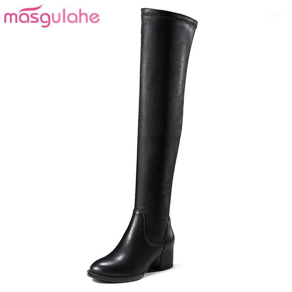 masgulahe over the knee boots round toe look slimmer winter boots thick heels zipper genuine leather simple women shoes1, Black
masgulahe over the knee boots round toe look slimmer winter boots thick heels zipper genuine leather simple women shoes1, Black