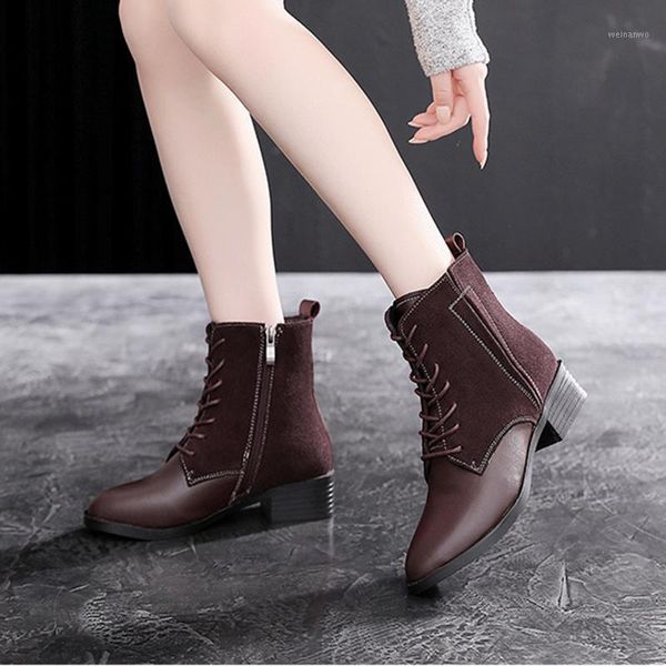 women winter snow boots genuine leather ankle spring cheleas boot woman short boots 2020 for women brown black with fur1
women winter snow boots genuine leather ankle spring cheleas boot woman short boots 2020 for women brown black with fur1