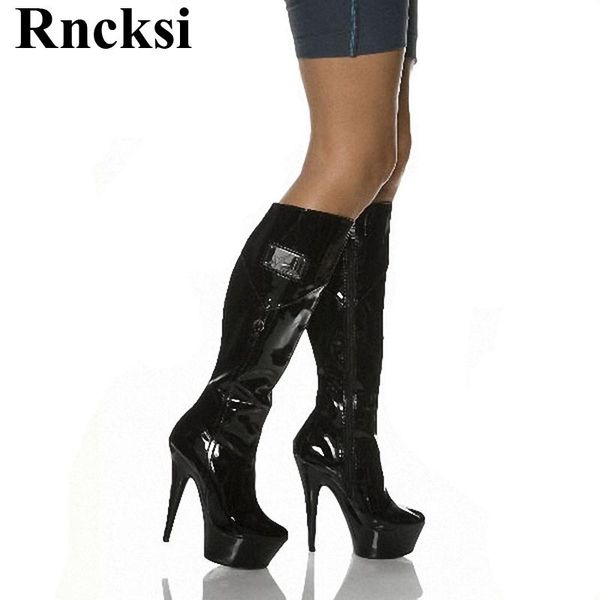rncksi new pole dance fashion women shoes wedding night club party quee dress boots lace up 15cm heels high knee high boots, Black
rncksi new pole dance fashion women shoes wedding night club party quee dress boots lace up 15cm heels high knee high boots, Black