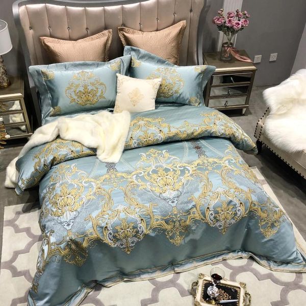 bedding sets 4/6pcs luxury egyptian cotton set king bed jacquard embroidery duvet cover fitted sheet pillowcases
bedding sets 4/6pcs luxury egyptian cotton set king bed jacquard embroidery duvet cover fitted sheet pillowcases