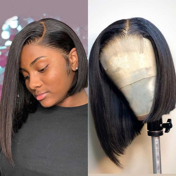 dachic blunt cut bob wig brazilian lace front human hair wigs straight bob wig for women remy lace closure with baby hair, Black;brown
dachic blunt cut bob wig brazilian lace front human hair wigs straight bob wig for women remy lace closure with baby hair, Black;brown