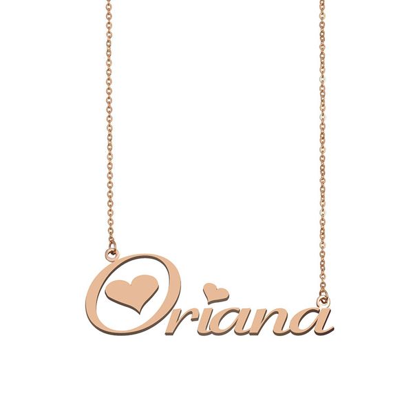 oriana name necklace custom nameplate pendant for women girls birthday gift kids friends jewelry 18k gold plated stainless steel, Silver
oriana name necklace custom nameplate pendant for women girls birthday gift kids friends jewelry 18k gold plated stainless steel, Silver