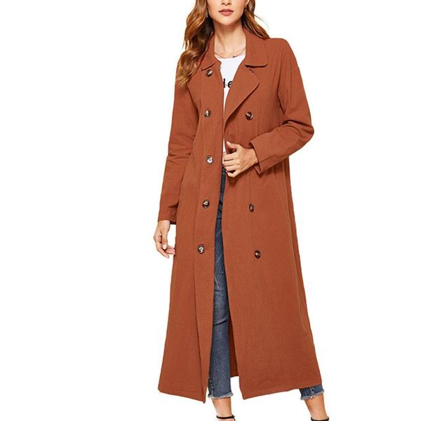 autumn women long trench coat casual loose double-breasted lady outerwear windbreaker plus size w230, Tan;black
autumn women long trench coat casual loose double-breasted lady outerwear windbreaker plus size w230, Tan;black