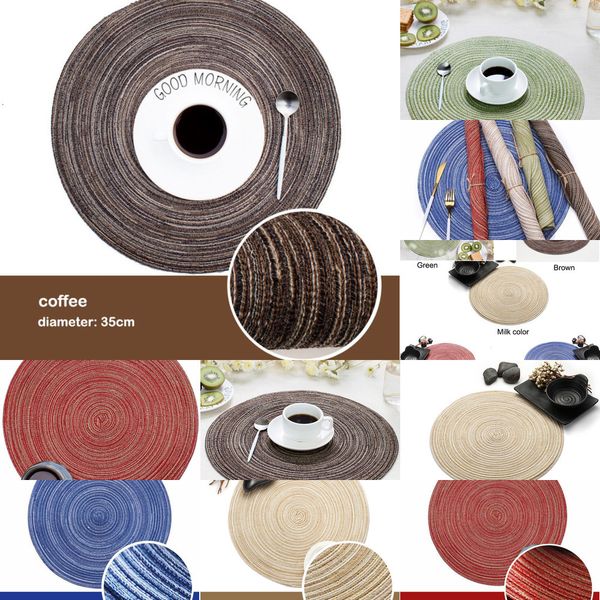 round cotton yarn placemat western food mat non-slip heat insulation for home l standing supplies 5 n2ovz
round cotton yarn placemat western food mat non-slip heat insulation for home l standing supplies 5 n2ovz