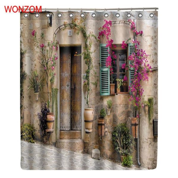shower curtains wonzom flower house with 12 hooks for bathroom decor modern bath waterproof curtain accessories
shower curtains wonzom flower house with 12 hooks for bathroom decor modern bath waterproof curtain accessories