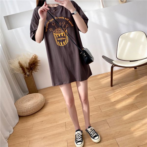 plus size casual women's fashion round neck cotton pregnant women breastfeeding t-shirt summer style popcorn short-sleeved t-shirt 8546, White
plus size casual women's fashion round neck cotton pregnant women breastfeeding t-shirt summer style popcorn short-sleeved t-shirt 8546, White