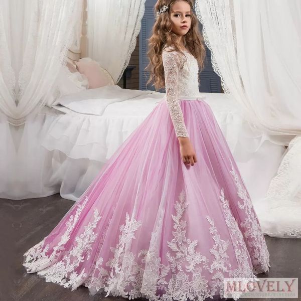new princess ball gown long lace sleeved kids formal dress pageant dress with for girls aged 5-12 years, White;blue
new princess ball gown long lace sleeved kids formal dress pageant dress with for girls aged 5-12 years, White;blue