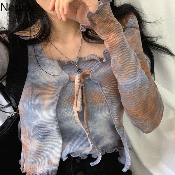 neploe tie dye t shirts women fashion o neck long sleeve female summer new casual lace up ladies tees+camis 1c610 201125, White
neploe tie dye t shirts women fashion o neck long sleeve female summer new casual lace up ladies tees+camis 1c610 201125, White