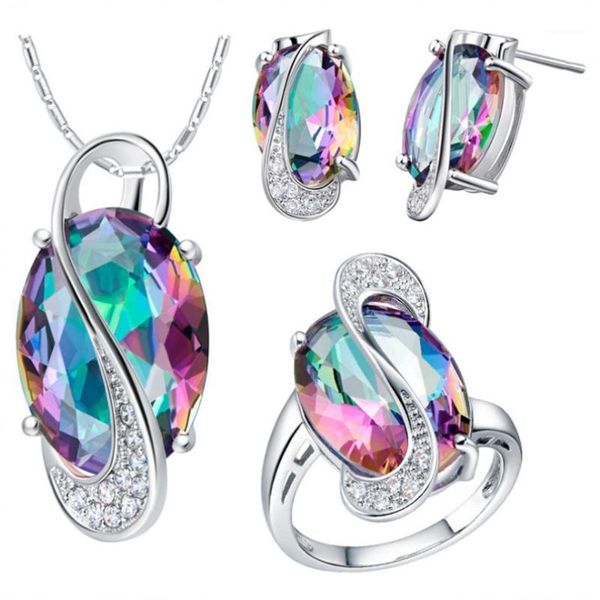 pure silver 925 jewelry sets for women colorful zirconia necklace earrings ring 3pcs jewellery set 2020 wedding party accesorie1
pure silver 925 jewelry sets for women colorful zirconia necklace earrings ring 3pcs jewellery set 2020 wedding party accesorie1