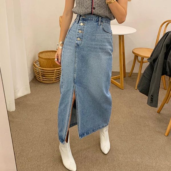 high waist women single-breasted side split jeans 2021 elegant spring ladies hip step package skirt q752 jj8x, Black
high waist women single-breasted side split jeans 2021 elegant spring ladies hip step package skirt q752 jj8x, Black