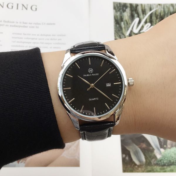 2021 pablo raez 100% leather man wristwatch luxury watch with date simple relogies male fashion casual calendar clock relogio, Silver
2021 pablo raez 100% leather man wristwatch luxury watch with date simple relogies male fashion casual calendar clock relogio, Silver