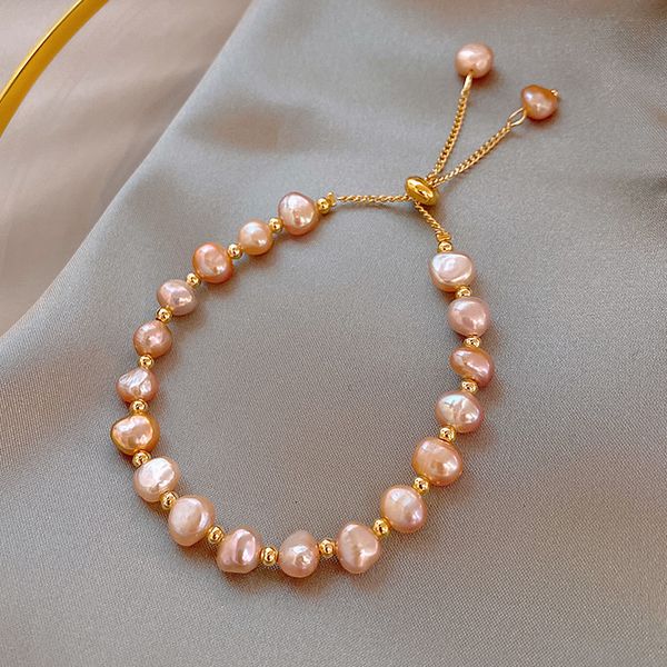 baroque pearl girlfriends bracelet design decorated with sisters' keepsake net red bracelet, Silver
baroque pearl girlfriends bracelet design decorated with sisters' keepsake net red bracelet, Silver
