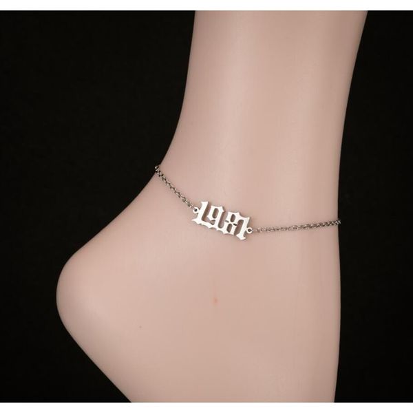birth year ankle leg bracelet jewelry personalize stainless steel gold custom number ankle sqcycc new_dhbest, Black
birth year ankle leg bracelet jewelry personalize stainless steel gold custom number ankle sqcycc new_dhbest, Black
