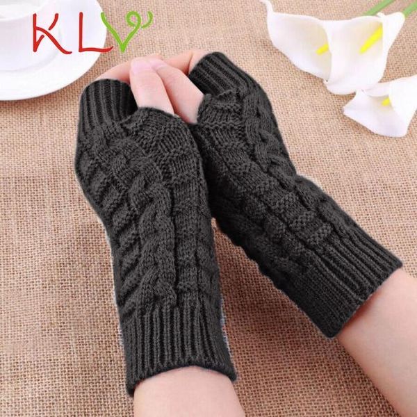 five fingers gloves klv 2021 half finger for women winter warm wool knitting arm soft mittens handschoenen guantes mujer, Blue;gray
five fingers gloves klv 2021 half finger for women winter warm wool knitting arm soft mittens handschoenen guantes mujer, Blue;gray