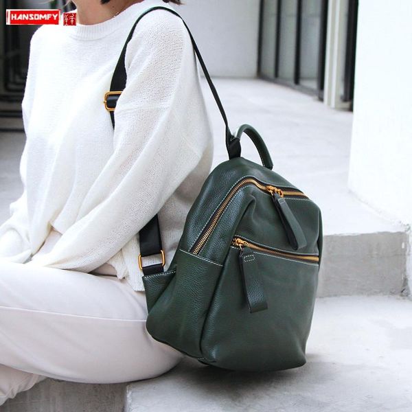 backpack style 2021 luxury fashion women shoulder bag large capacity school backpacks simple genuine leather wild soft female
backpack style 2021 luxury fashion women shoulder bag large capacity school backpacks simple genuine leather wild soft female