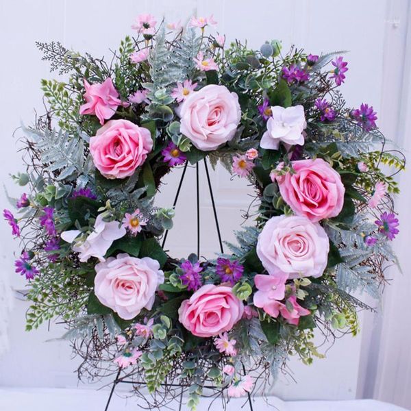 decorative flowers & wreaths weddinng artificial rose flower wreath silk simulation spring for front door wall hanging window wedding party
decorative flowers & wreaths weddinng artificial rose flower wreath silk simulation spring for front door wall hanging window wedding party