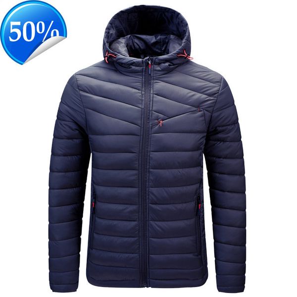 men's winter warm outdoor down jacket fashion wkleaabab, Black