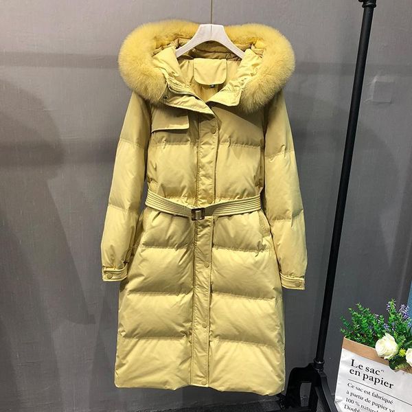 100% red fox fur collar 90%duck down jacket winter coat for women's female long loose hat outerwear coats basic jackets ukraine, Black
100% red fox fur collar 90%duck down jacket winter coat for women's female long loose hat outerwear coats basic jackets ukraine, Black