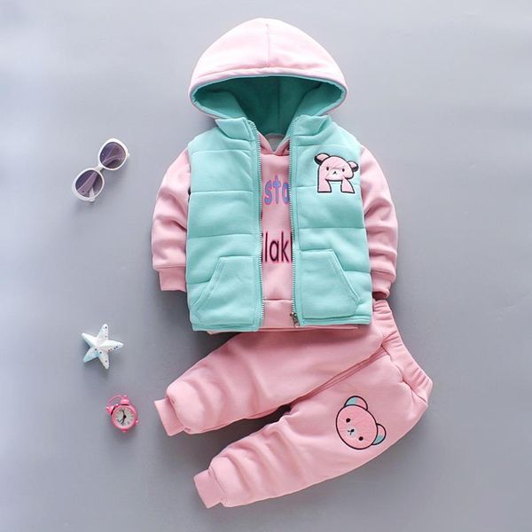 new baby boys girls christmas cartoon winter hooded plush warm vest coat+sweatshirt+pants 3pcs infant children sports suit 201031, White
new baby boys girls christmas cartoon winter hooded plush warm vest coat+sweatshirt+pants 3pcs infant children sports suit 201031, White