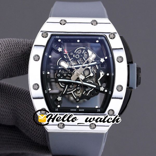 limited new 43mm white carbon fiber case rm61-01 miyota automatic mens watch gray inner gray rubber strap sport watches hwrm hello_watch 283, Slivery;brown
limited new 43mm white carbon fiber case rm61-01 miyota automatic mens watch gray inner gray rubber strap sport watches hwrm hello_watch 283, Slivery;brown