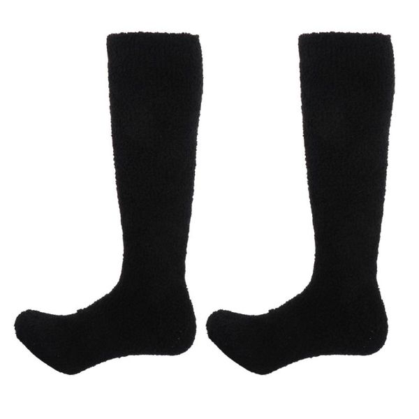1 pair durable thicken socks coral fleece stockings winter socks knee high stockings household cozy, Black;white
1 pair durable thicken socks coral fleece stockings winter socks knee high stockings household cozy, Black;white