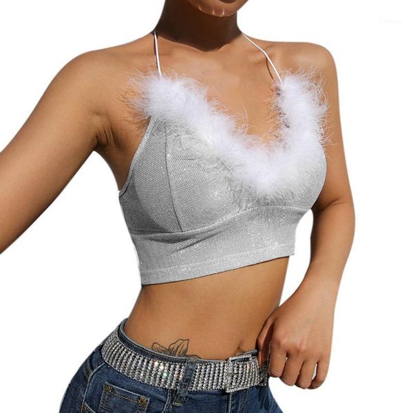 summer sequin bandage halter cami crop women backless sleeveless spaghetti strap ropa cropped womens clothing1, White
summer sequin bandage halter cami crop women backless sleeveless spaghetti strap ropa cropped womens clothing1, White