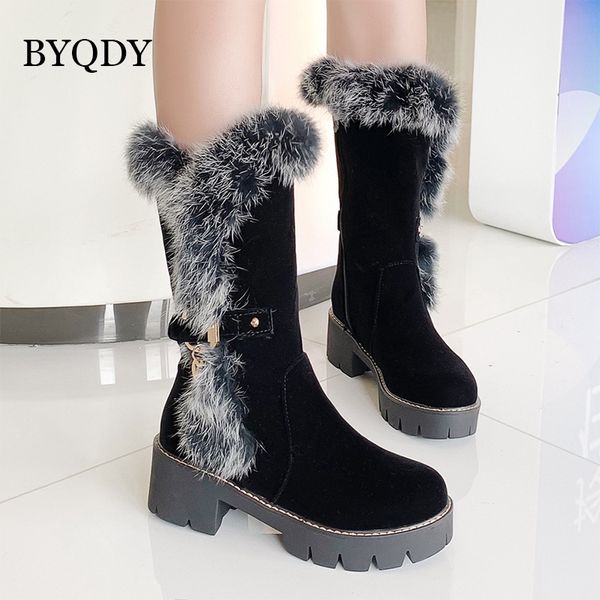 boots byqdy 2021 autumn winter mid-calf women thick heels warm plush hair shoes plus size 34-43 good quality, Black
boots byqdy 2021 autumn winter mid-calf women thick heels warm plush hair shoes plus size 34-43 good quality, Black