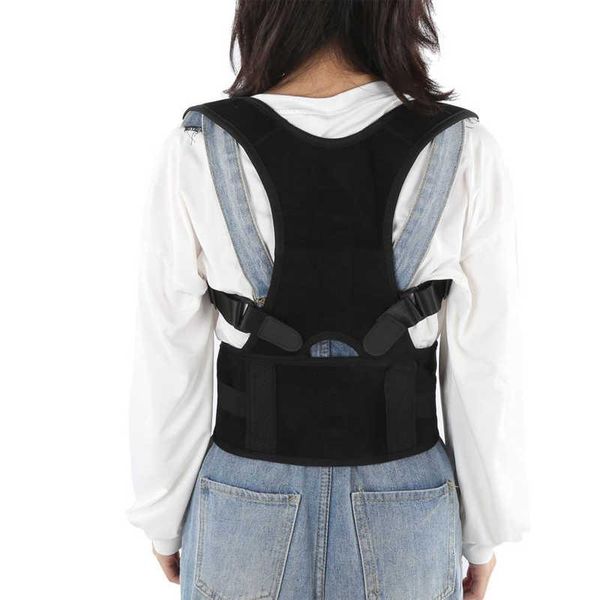 back support brace waist belt posture corrector magnetic strap hunchback correction belts straightener, Black;blue
back support brace waist belt posture corrector magnetic strap hunchback correction belts straightener, Black;blue