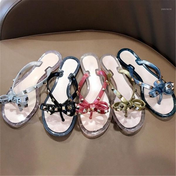 women's fashion house rivet silppers new summer imported environment-friendly pvc solid flat with flip-flops1, Black
women's fashion house rivet silppers new summer imported environment-friendly pvc solid flat with flip-flops1, Black