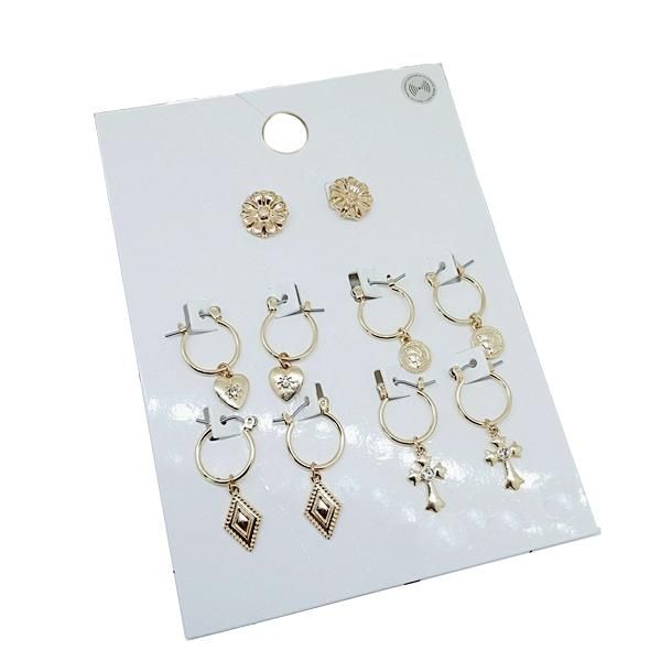 hoop & huggie 5 pairs fashion circle round earrings women gold color heart queen flower crystal hiphop brincos boho jewelry gifts, Golden;silver
hoop & huggie 5 pairs fashion circle round earrings women gold color heart queen flower crystal hiphop brincos boho jewelry gifts, Golden;silver