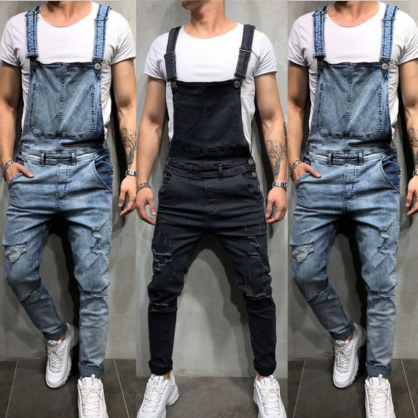 2021 fashion men's ripped jeans jumpsuits hi street distressed denim bib overalls for man suspender pants size s-xxxl, Blue
2021 fashion men's ripped jeans jumpsuits hi street distressed denim bib overalls for man suspender pants size s-xxxl, Blue