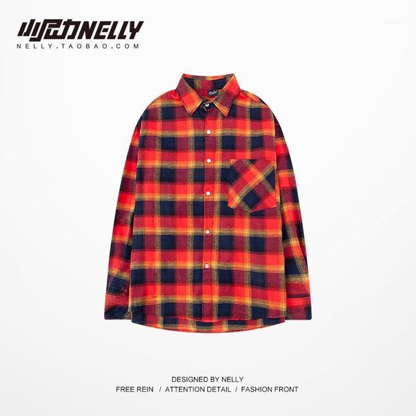 men's casual shirts japanese lattice men shirt button red loose long sleeve vintage kemeja pria party mens clothing autumn mm60ncs1, White;black
men's casual shirts japanese lattice men shirt button red loose long sleeve vintage kemeja pria party mens clothing autumn mm60ncs1, White;black