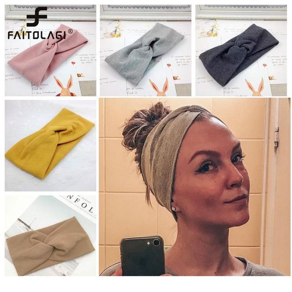 women headband solid color wide turban twist knitted cotton hairband spiral double girls makeup elastic hair bands acc sqcvfa, Black;brown
women headband solid color wide turban twist knitted cotton hairband spiral double girls makeup elastic hair bands acc sqcvfa, Black;brown