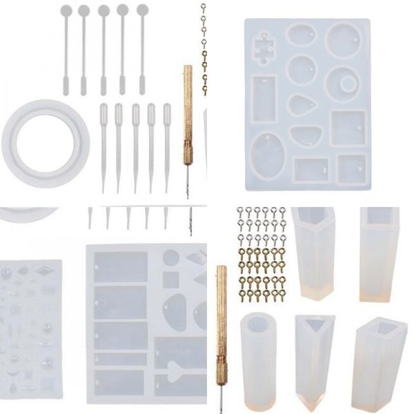diy mould set bracelet pendant silicone mold suit crystal molds kit portable opp packing with various style 22sr j1
diy mould set bracelet pendant silicone mold suit crystal molds kit portable opp packing with various style 22sr j1