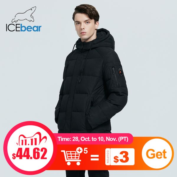 icebear new men's winter coat high-quality men's jacket windproof warm hooded parkas mwd20933i 201104, Black
icebear new men's winter coat high-quality men's jacket windproof warm hooded parkas mwd20933i 201104, Black