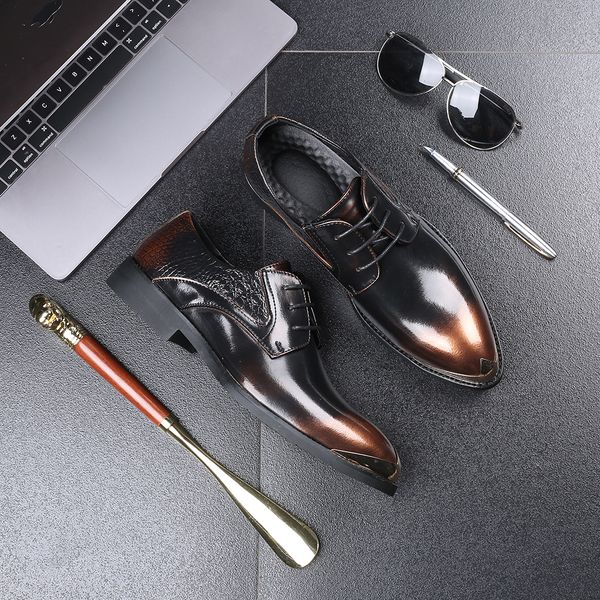 2020 new products in stock autumn male pointed british style mens formal shoes plus size leather shoes creative fashionable mens shoes cross, Black
2020 new products in stock autumn male pointed british style mens formal shoes plus size leather shoes creative fashionable mens shoes cross, Black
