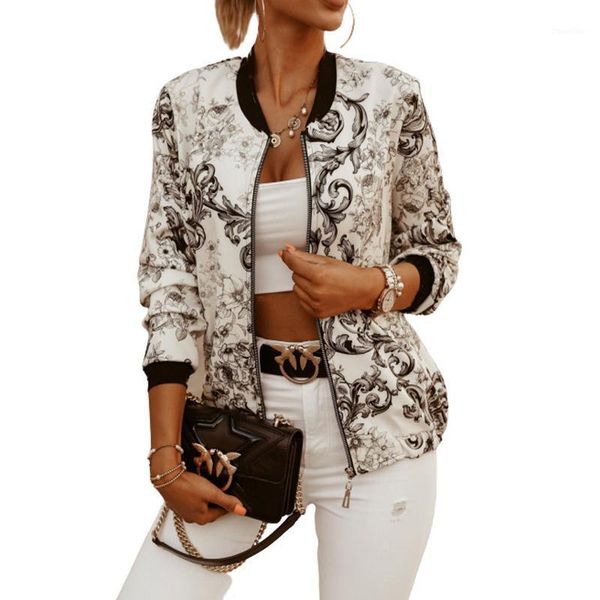 plus size printed bomber jacket women pockets zipper long sleeve coat female flower chiffon white jacket woman autumn 20201, Black;brown
plus size printed bomber jacket women pockets zipper long sleeve coat female flower chiffon white jacket woman autumn 20201, Black;brown