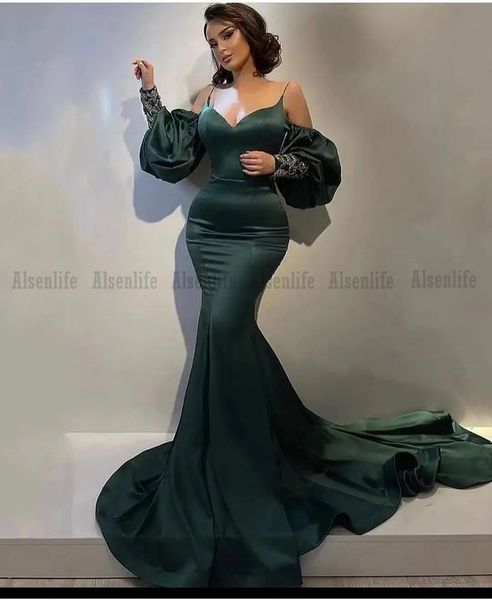 formal mermaid party dresses evening wear off shoulder 2022 prom gowns long sleeves women informal reception dress, Black
formal mermaid party dresses evening wear off shoulder 2022 prom gowns long sleeves women informal reception dress, Black