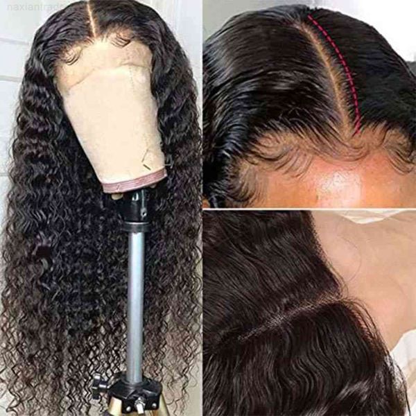 natural long curly women's front lace wig 13 * 4 chemical fiber heaear anti hu hair, Black
natural long curly women's front lace wig 13 * 4 chemical fiber heaear anti hu hair, Black