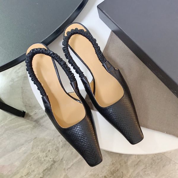 2020 new high-heeled shoes women leather thin heel white small square head elastic band back empty single shoes fashion sandals women, Black
2020 new high-heeled shoes women leather thin heel white small square head elastic band back empty single shoes fashion sandals women, Black