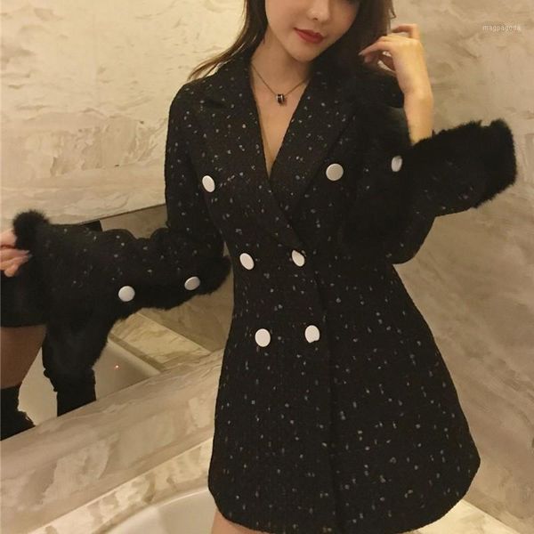 runway womens elegant black tweed jacket v-neck flare sleeve blazers female winter long slim chic office lady blazer formal1, White;black
runway womens elegant black tweed jacket v-neck flare sleeve blazers female winter long slim chic office lady blazer formal1, White;black