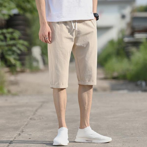 men's shorts summer light casual cotton loose beach pants 2021 sports leisure pure color, White;black
men's shorts summer light casual cotton loose beach pants 2021 sports leisure pure color, White;black