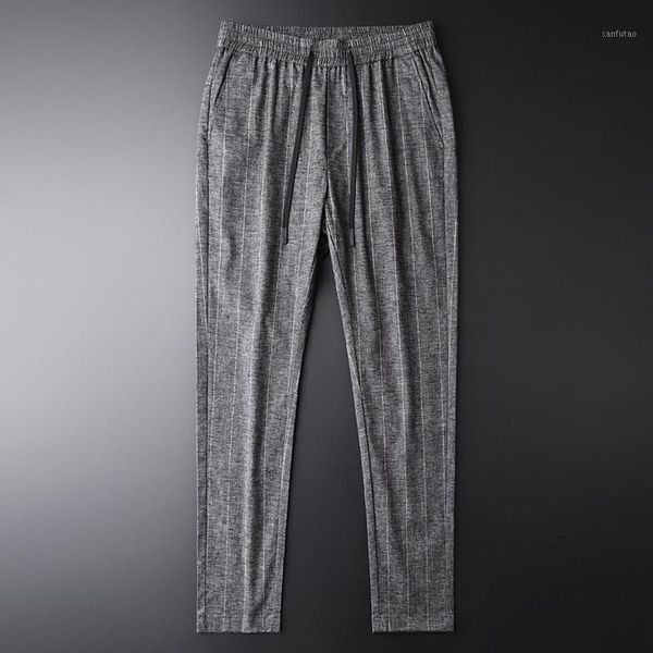 new linen men pants plus size 4xl spring vertical stripe breathable mens pants voguehommes slim men's elastic waist1, Black
new linen men pants plus size 4xl spring vertical stripe breathable mens pants voguehommes slim men's elastic waist1, Black