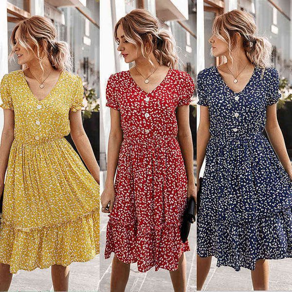 casual dresses dign print women's 2022 summer floral dresses, Black;gray
casual dresses dign print women's 2022 summer floral dresses, Black;gray